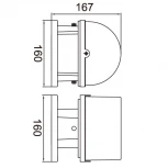 Настенный светильник уличный Oasis Light 1838S