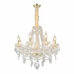 Подвесная люстра Aployt Koletta APL.755.13.08 (220V, хрусталь, на цепи, свеча)