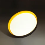 Настенно-потолочный светильник Sonex Tuna Yellow 7711/EL пластик/желтый LED 70Вт 3000-6000К D500 IP43 пульт ДУ (220V, круглые)