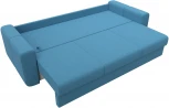 Диван прямой Лига-031 (Голубой/Рогожка) Лига Диванов арт.123326