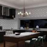 Потолочная люстра на штанге Kimrose QN-KIMROSE6-PN Kichler (220V)