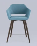 Стул полубарный Stool Group Саймон велюр пыльно-голубой УТ000025177