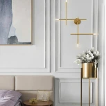 Настенное бра Traverse Wall Gold H83 ImperiumLoft Traverse-Wall01 (207739-26) (220V, асимметрия)