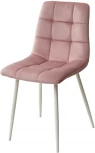 Стул CHILLI G108-15 пепел розы/ белый каркас, велюр