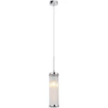 Подвесной светильник Crystal Lux Tadeo SP1 D100 CHROME/TRANSPARENTE (220V, на проводе, круглые)