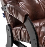 Кресло-качалка Модель 68 (Футура) Венге текстура, к/з Antik crocodile 2500000177507 Leset