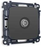 Комплект механизма Ambrella Volt TV розетки оконечной OMEGA MO913010 Графит мягкое касание 50-870 MHz 1dB QUANT