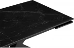 Керамический стол Woodville Бронхольм 140(200)х80х77 черный мрамор / черный 532397