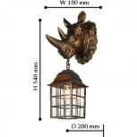 Настенный фонарь уличный Favourite Hunt 2033-1W (220V, животные, IP44)