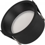 Светильник встраиваемый LED MS-BREEZE-BUILT-R82-9W Warm3000 (BK, 80 deg, 230V) (Arlight, IP20 Металл) 036619