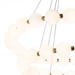 Подвесной светильник светодиодный AM Group PEARL PEARL-D800+600 FGD (220V, на тросе, шар, бусы)