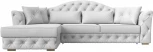 Диван угловой Артис левый угол (Белый/Экокожа) Лига Диванов арт.121632L