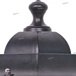 Бра уличное Horoz Erguvan, 1 плафон, черный с прозрачным