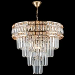 Подвесная люстра каскадная Reluce 02162-0.4-06 FGD (220V, хрусталь, на цепи)