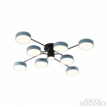 Потолочная люстра на штанге Arte Milano Ferrara 253039/8+1 Bk/Gr (LED, 220V, круглые)