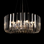 Подвесная люстра Loft It Dakota 10300/600 Nickel (220V, хрусталь, на тросе)