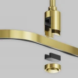 Радиусный коннектор для шинопровода Flarity латунь Maytoni Accessories For Tracks Flarity TRX154-RC80-BS (24V)