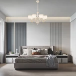 Подвесная люстра Arte Milano AM342837 342837/8 WT+G (220V, на цепи)