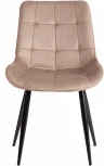 Обеденный стул Tetchair ABRUZZO (Металл,Вельвет/Бежевый,Черный) 20436