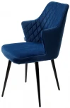 Стул HERMAN 360 град. СИНИЙ #29, велюр / черный каркас M-City 461MC04749