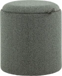 Пуф-столик с ящиком Хюгге XS букле темно-серый, Stool Group