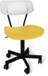 Стул подъемно-поворотный SHT-ST85/S121М белый/желтый/черный муар Sheffilton 5789354405