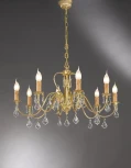 Подвесная люстра Nervilamp 550 550/8 (220V, на цепи, подсвечник, свеча)