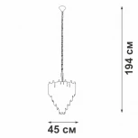 Подвесная люстра V58560-8/10 Vitaluce (220V, на цепи)