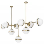 Подвесная люстра на штанге Lightstar Globo 813191 (220V, шарики, молекулы)