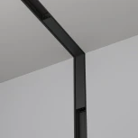 Коннектор угловой внутренний, встраиваемый, черный Maytoni Accessories for tracks Basity TRA172ICL-12B