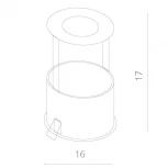 Встраиваемый точечный светильник Arte Lamp Natale A3120PL-1WH (LED, 220V)