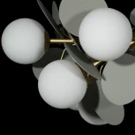 Потолочная люстра на штанге Loft It Matisse 10008/10 Grey (220V, цветы, шарики)