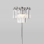 Торшер Elegante 01137/3 хром Eurosvet (220V, хрусталь, круглые)