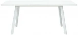 Стол ФИН 120 Белый, стекло/ Белый каркас М-City