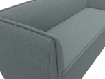 Диван кухонный прямой Бергамо 3-х местный (Серый/Рогожка) Лига Диванов арт.122445