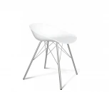 Стул SHT-ST19/S37 на металлокаркасе белый/хром лак Sheffilton 3860379001