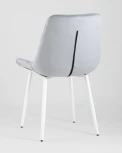 Стул Stool Group Флекс велюр светло-серый белые ножки УТ000025208