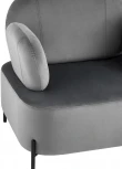 Кресло Stool Group Кэнди с подлокотниками велюр серый УТ000035878