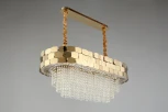 Подвесная люстра Dzhoell APL.823.03.10 Aployt (220V, хрусталь, на цепи)