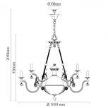 Подвесная люстра Chiaro Габриэль 491012315