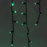 Гирлянда Бахрома с колпачком 3,1 x 0,5 м зелёная 220В, 120 LED, провод черный ПВХ, IP65 Laitcom PIL120CAP-11-2G