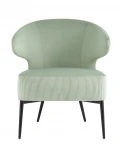 Кресло Stool Group лаунж Royal Stripes велюр фисташковый УТ000036777