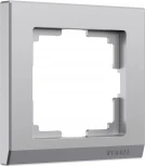 Рамка на 1 пост (серебряный матовый) Werkel W0011865 (a063453)