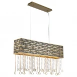 Подвесная люстра Lucia Tucci Perso 4930.6 gold&black (220V, на тросе)