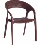 Обеденный стул Tetchair TINTO (Пластик/Коричневый)