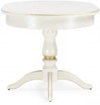 Деревянный стол Woodville Сайрус слоновая кость / золото 515971