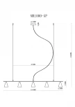 Подвесной светильник MyFar Milla MR1000-5P (220V)