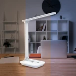 Офисная настольная лампа с беспроводным ЗУ Feron 41452 (LED, 220V, диммер, сенсорный выключатель)