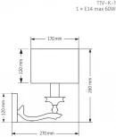 Бра Kutek TIVOLI TIV-K-1(P/А)