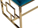 Банкетка Garda Decor 47ED-BEN005GOLD-EM (Золото/Изумрудный)